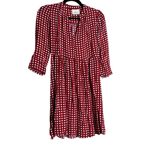 Maeve By Anthropologie Mini Dress Women XXS Gingham Check Coquette Party - Picture 1 of 10
